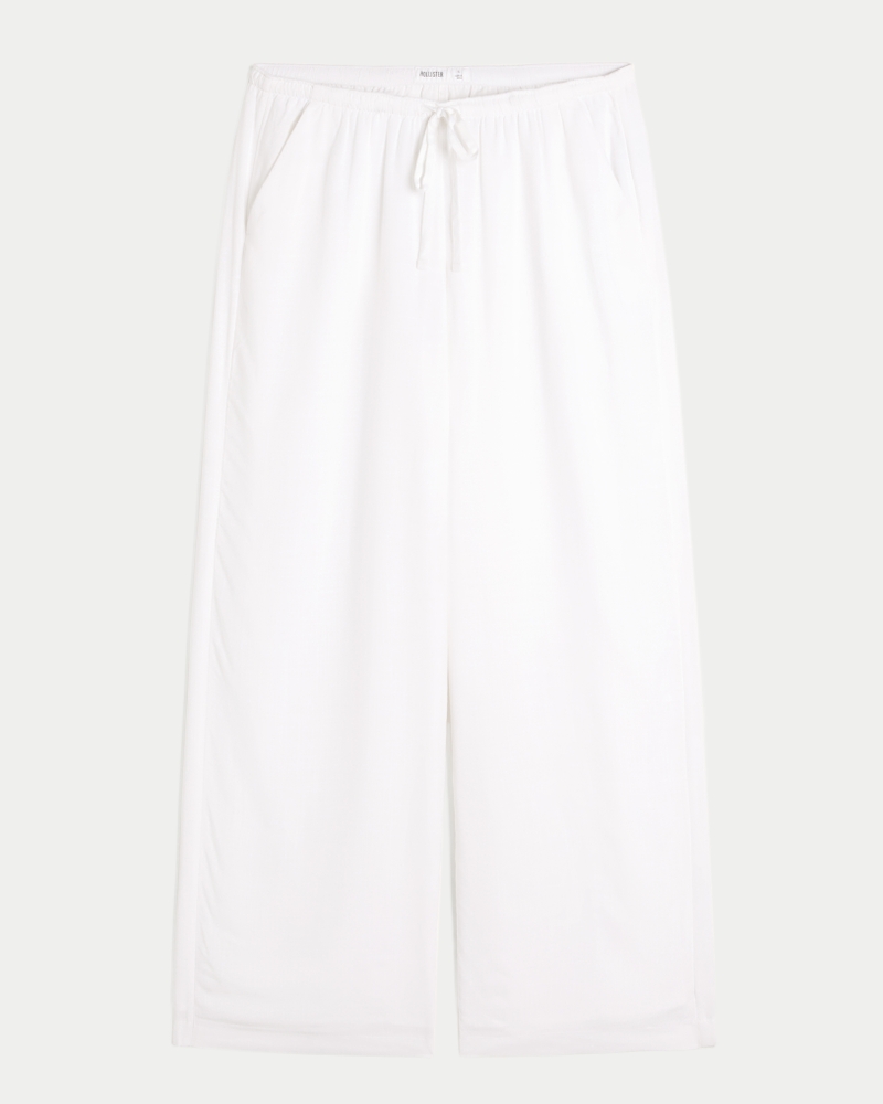 Pull-On Slub Pants