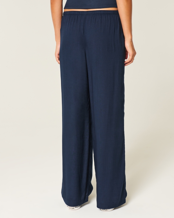 Pull-On Slub Pants