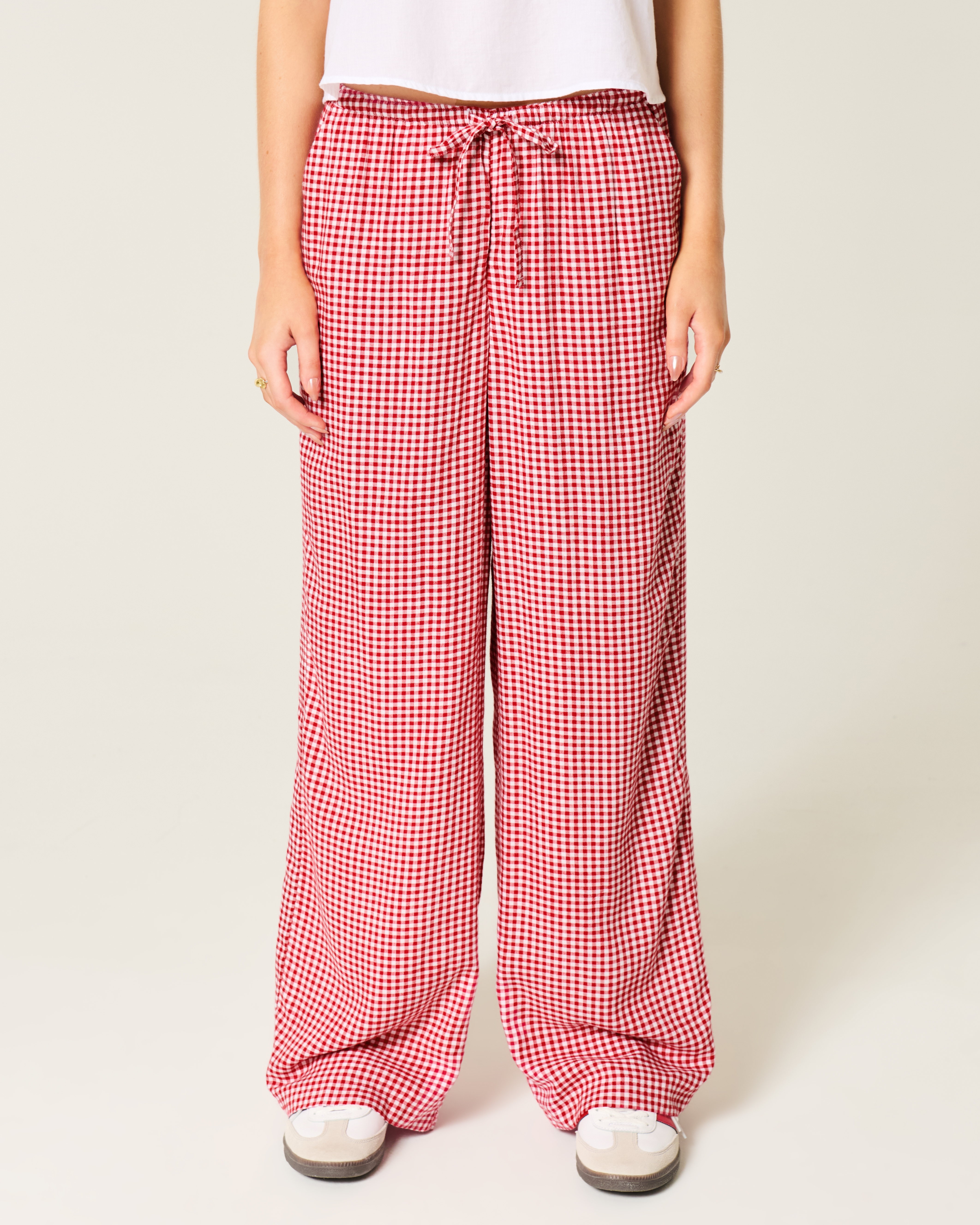 Pull-On Slub Pants