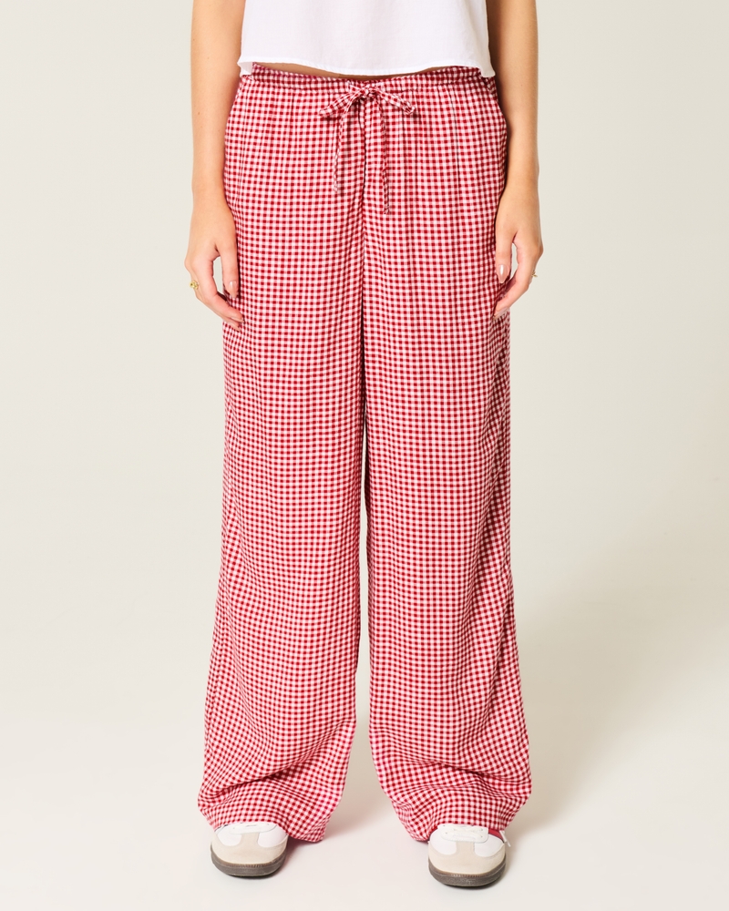 Pull-On Slub Pants