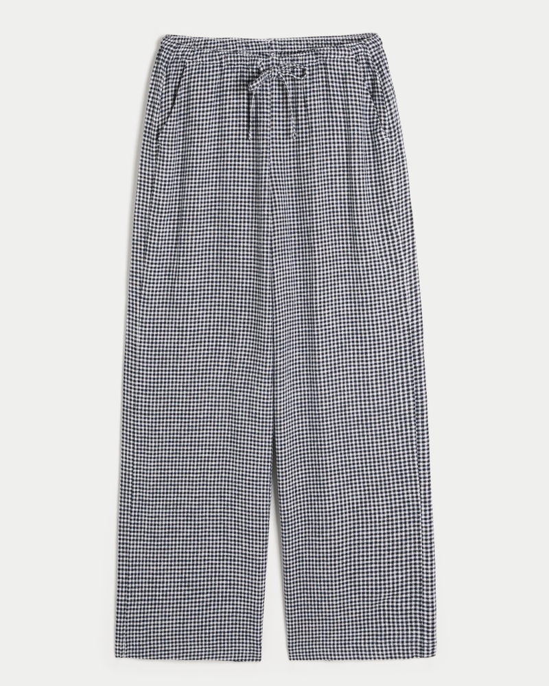 Women's Linen-Blend Baggy Pull-On Pants | Women's Clearance