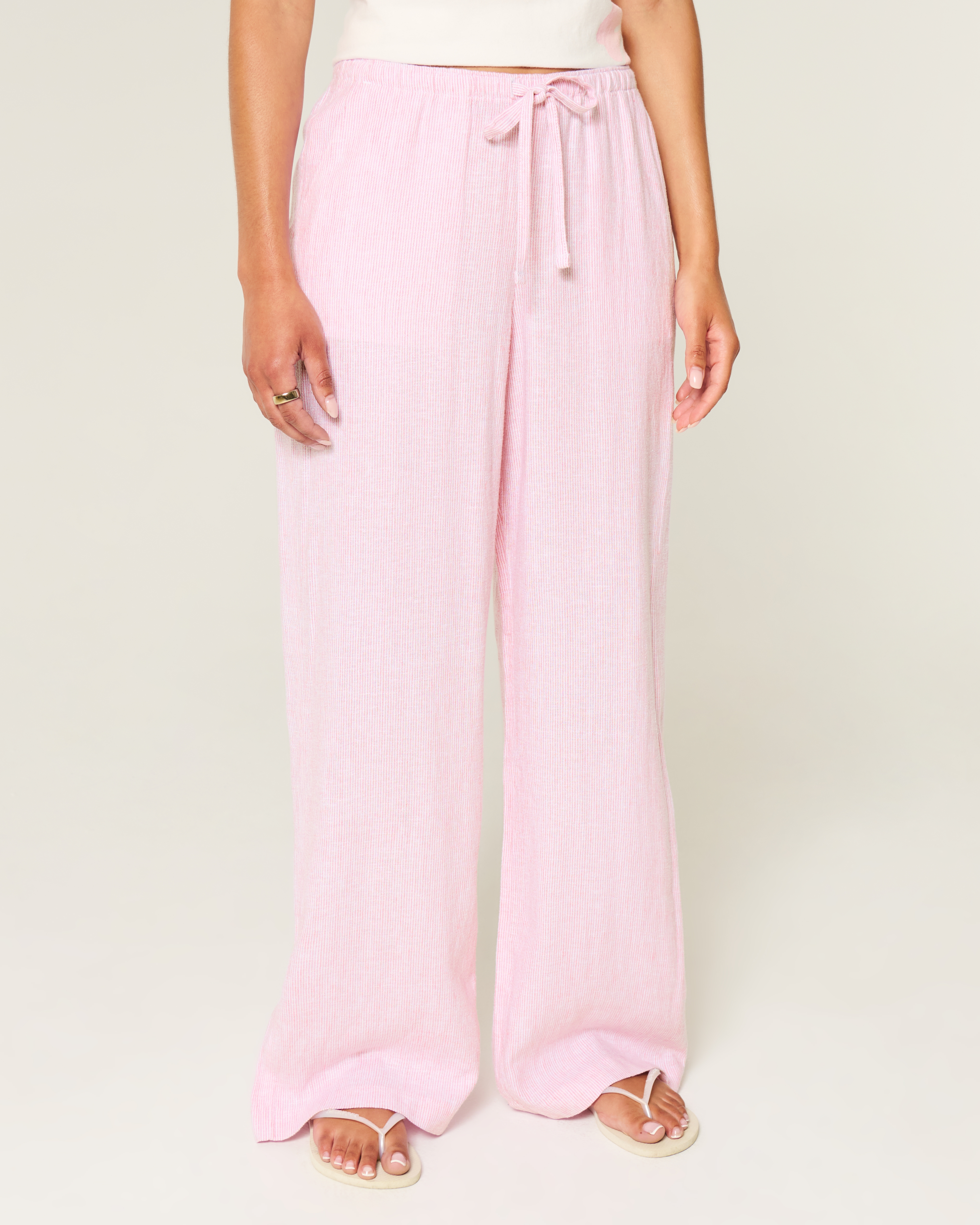 boohoo リネンブレンドシャツ＆バギーパンツ セット 2e8713941be819be733fe5e758f0fa