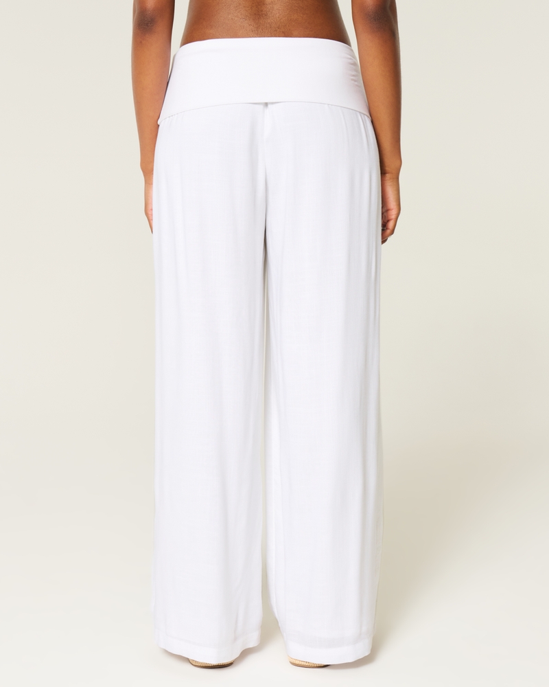 Foldover Waist Super Baggy Pants