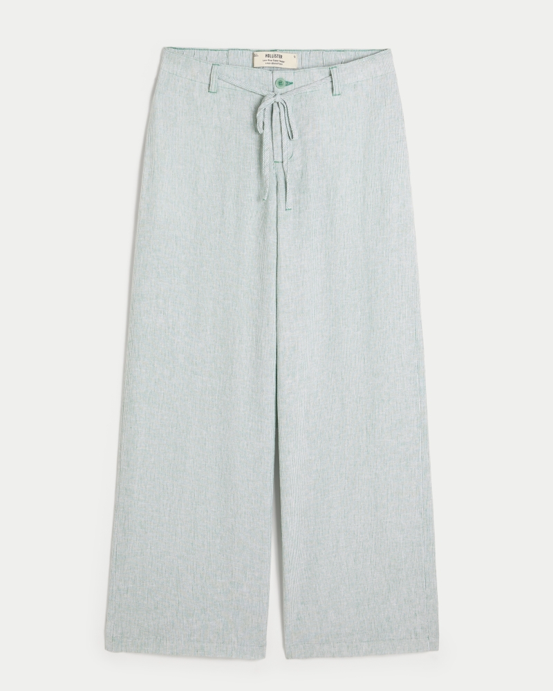 Women's Low-Rise Super Baggy Linen-Blend Pants Women's Sale
