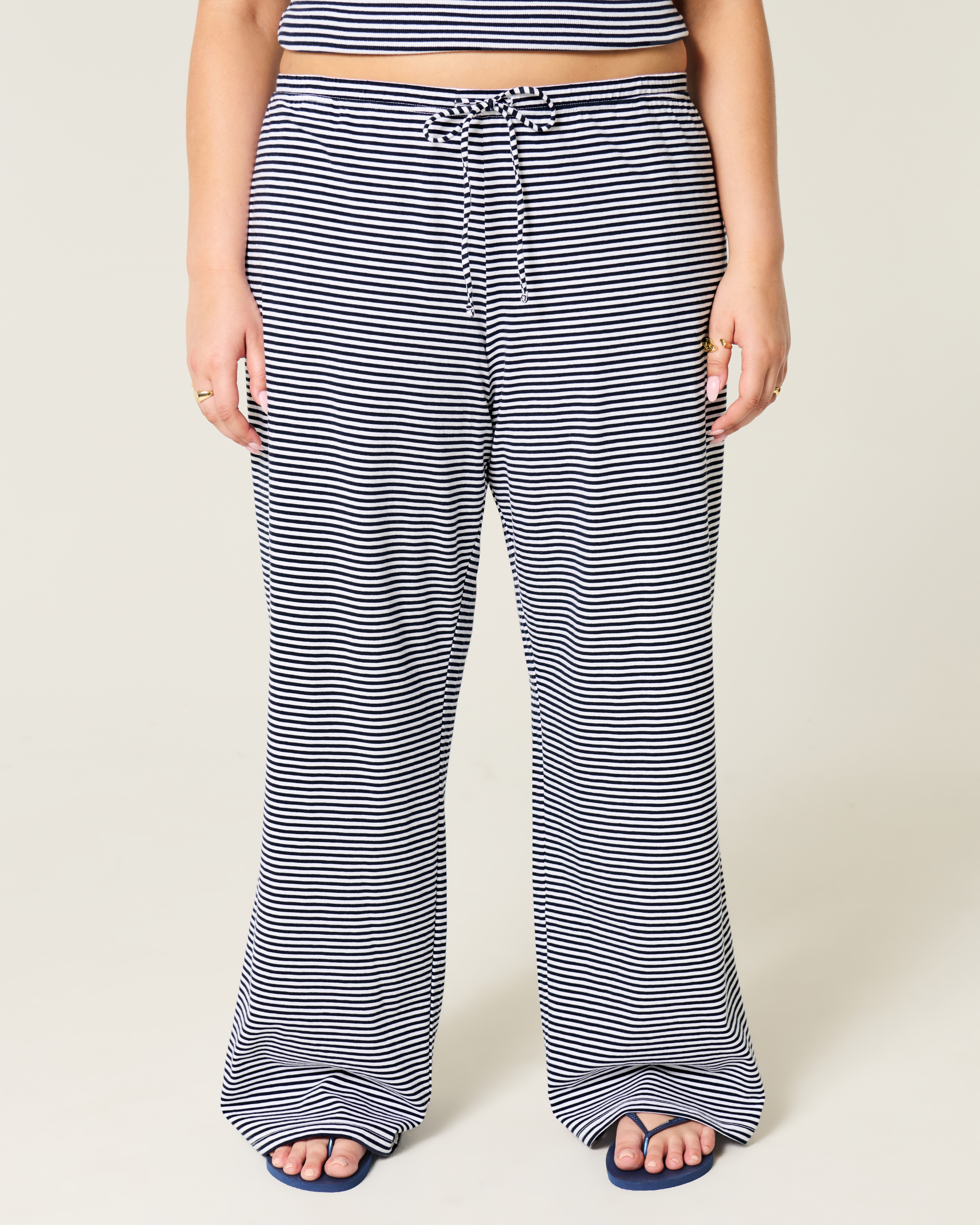 Knit Baggy Pull-On Pants