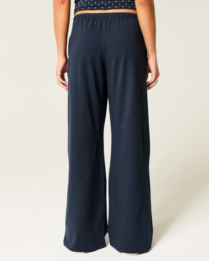 Knit Baggy Pull-On Pants