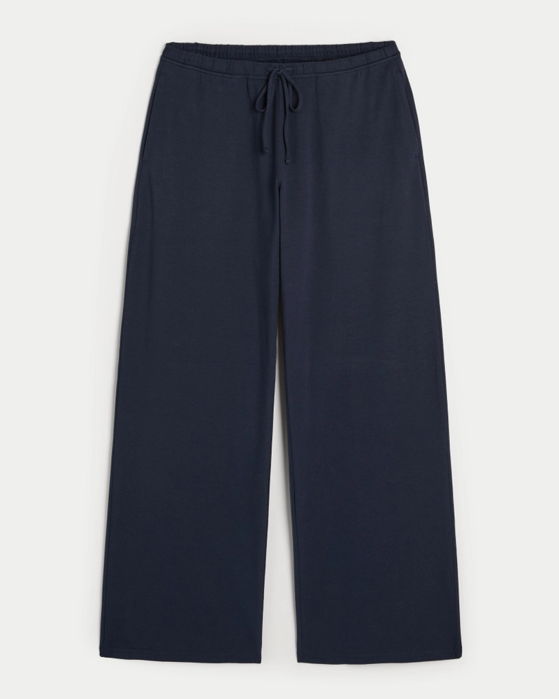 Knit Baggy Pull-On Pants