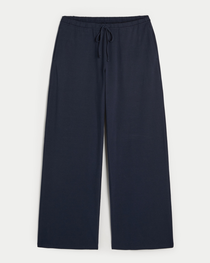 Knit Baggy Pull-On Pants