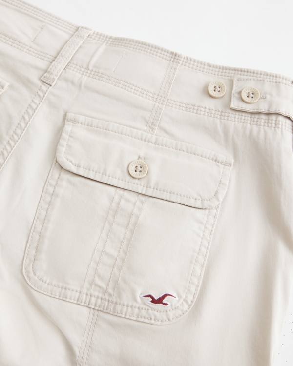 Y2K Adjustable Baggy Cargo Pants, Limestone view 2