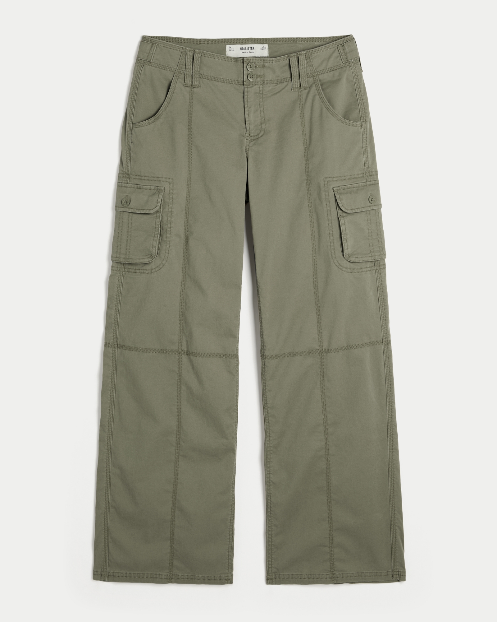 Women's Adjustable Waist Low-Rise Baggy Cargo Pants | Women's