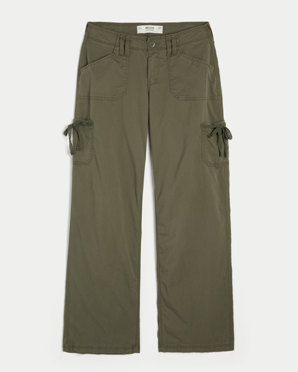 Women's Low-Rise Lace Trim Baggy Pants | Women's Clearance