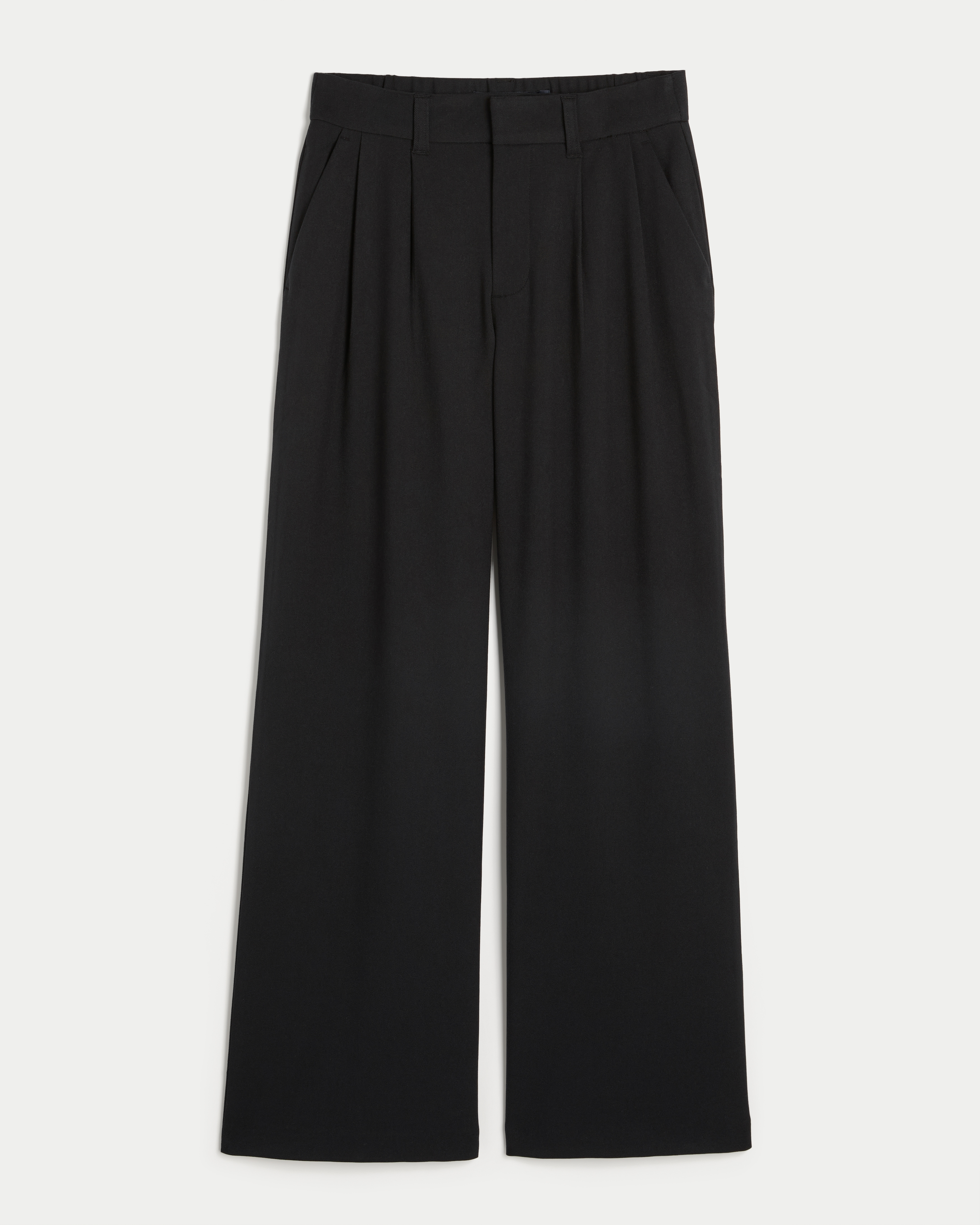 High-Rise Pleated Wide-Leg Pants