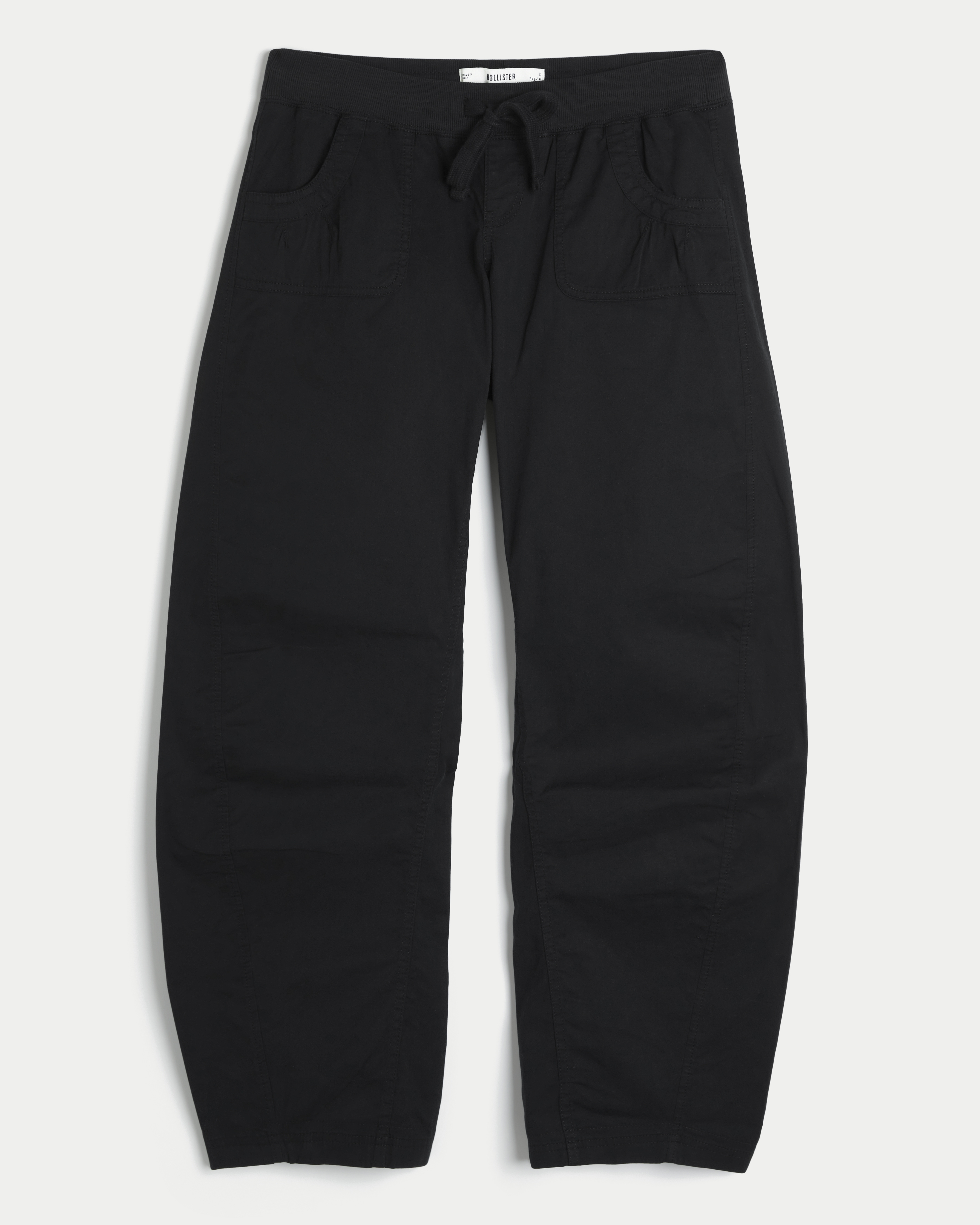 Hollister Remi Ultra Low-Rise Poplin Baggy Cinch Pants