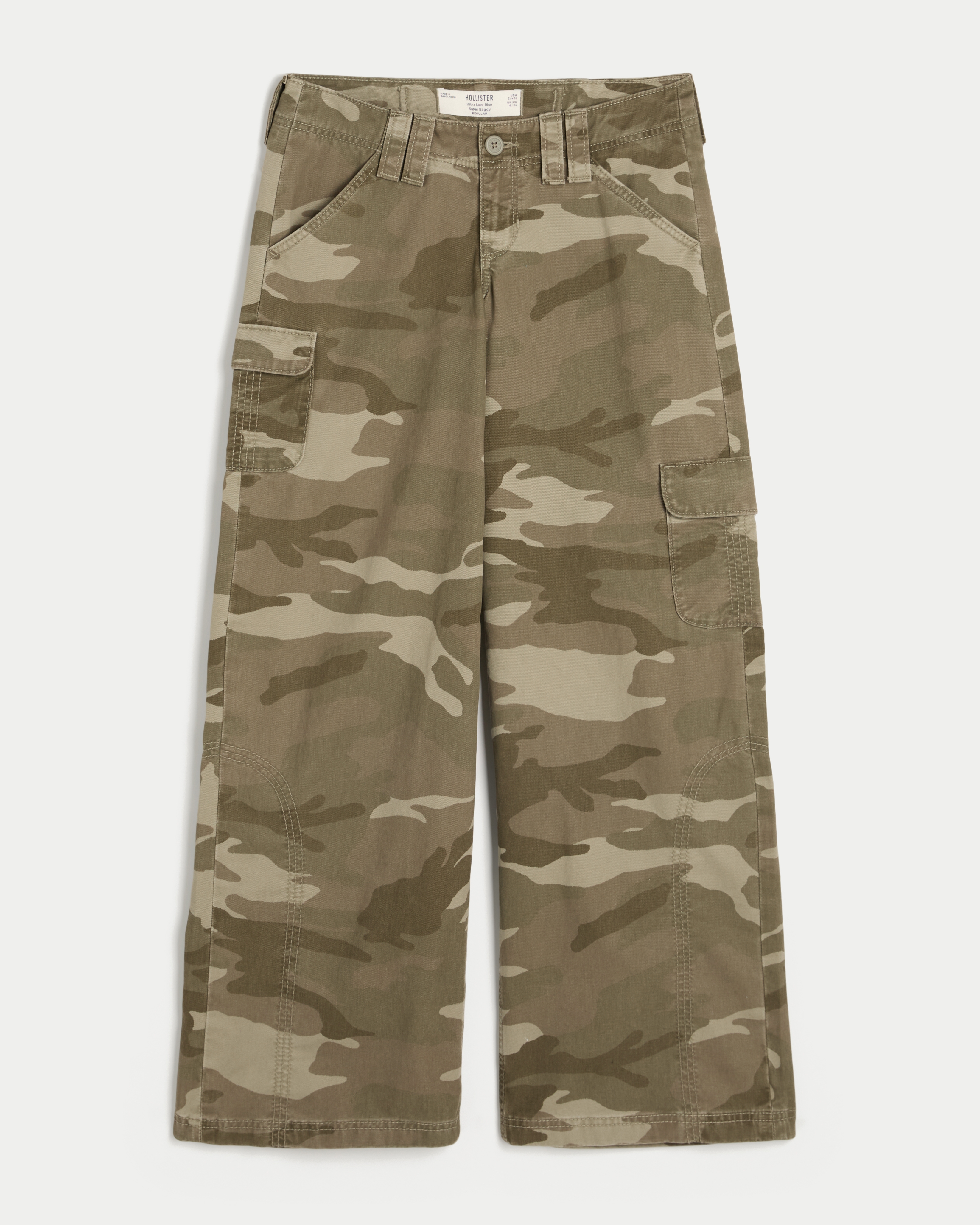 Hollister Andi Adjustable Waist Ultra Low-Rise Super Baggy Cargo Pants