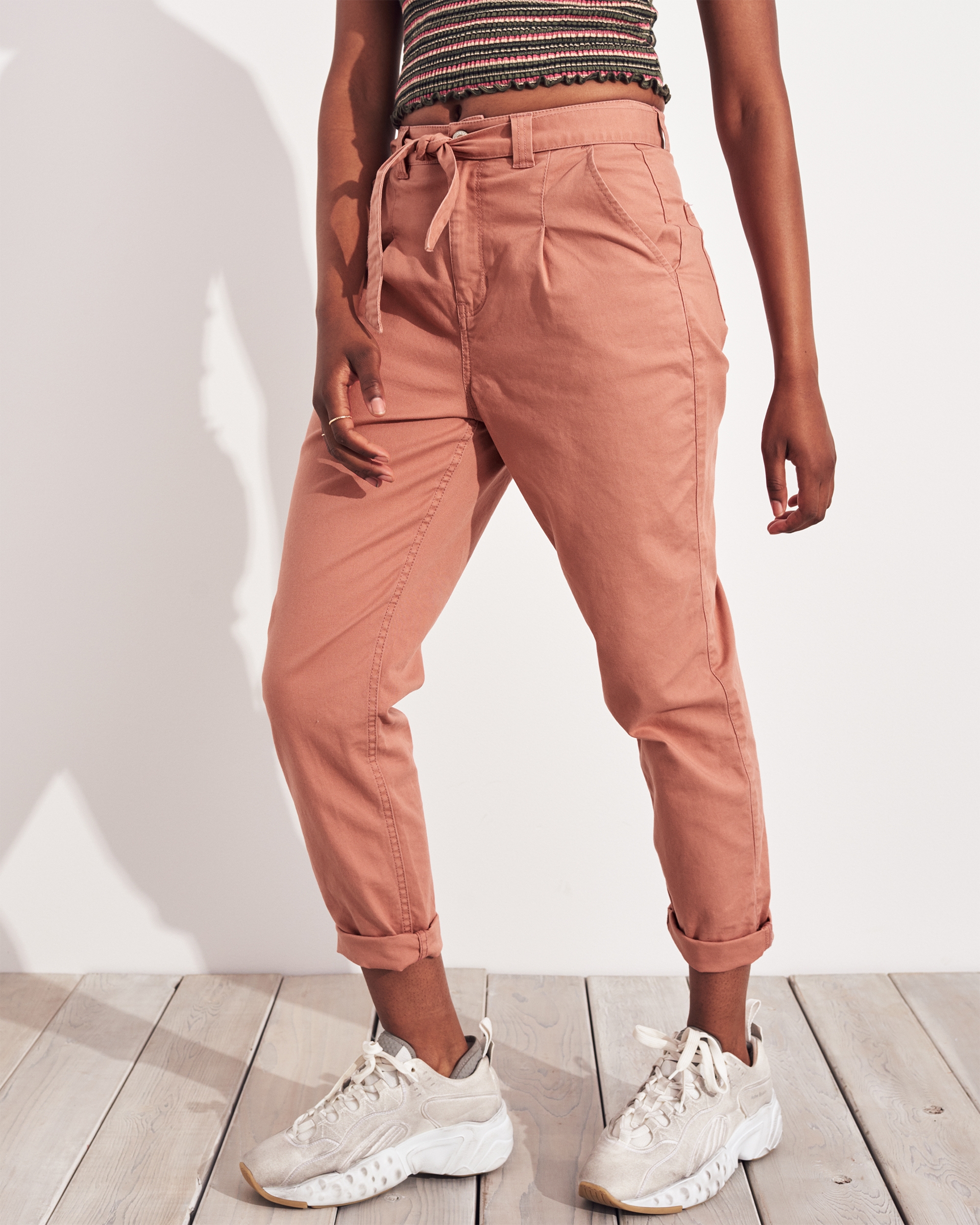 hollister striped pants