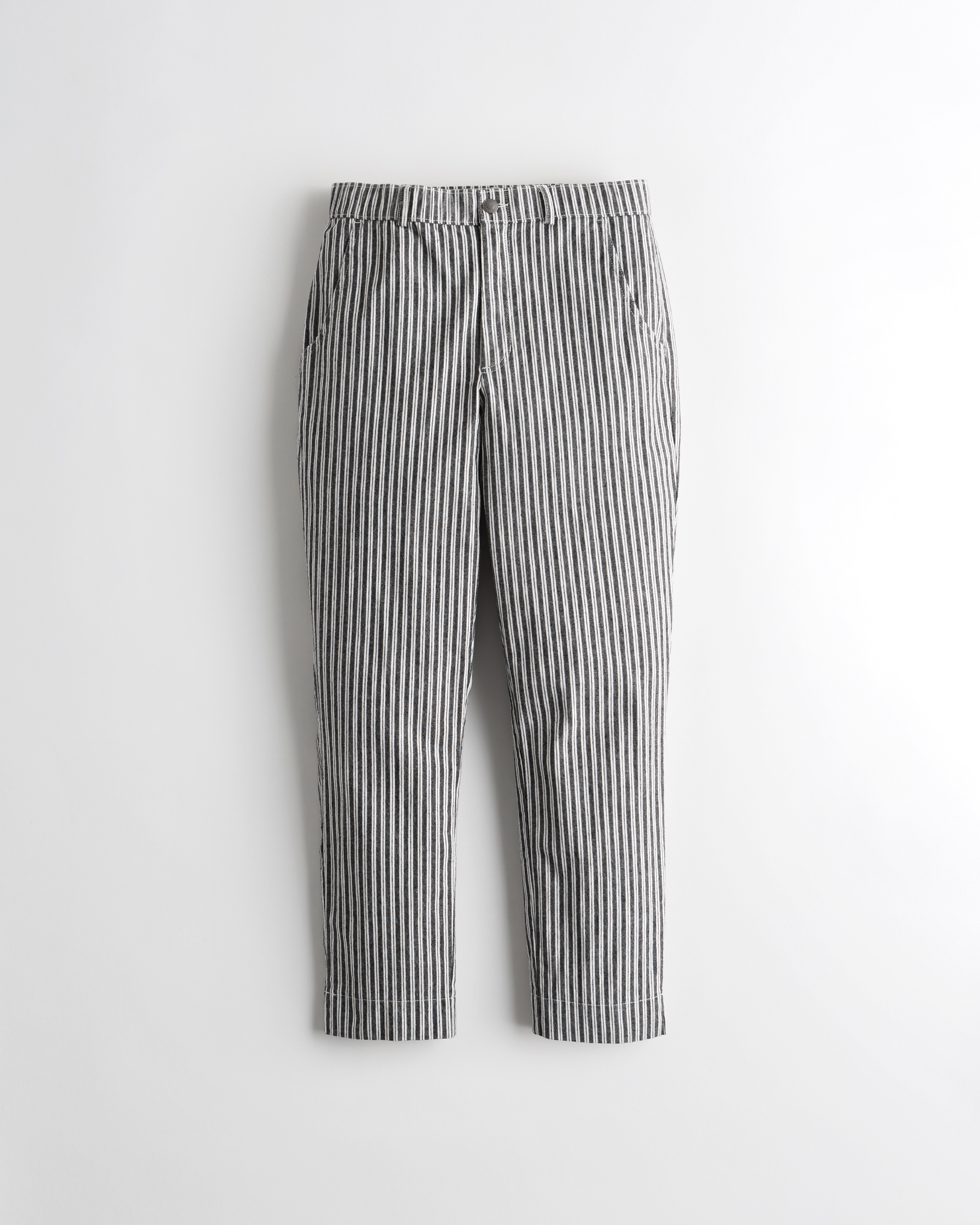 high rise striped pants