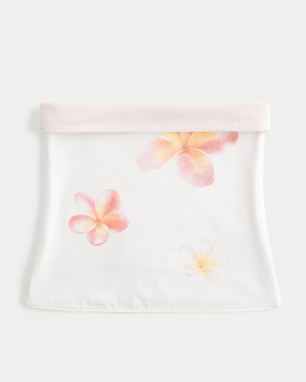 Taylor Reversible Tube Top, White Floral view 1
