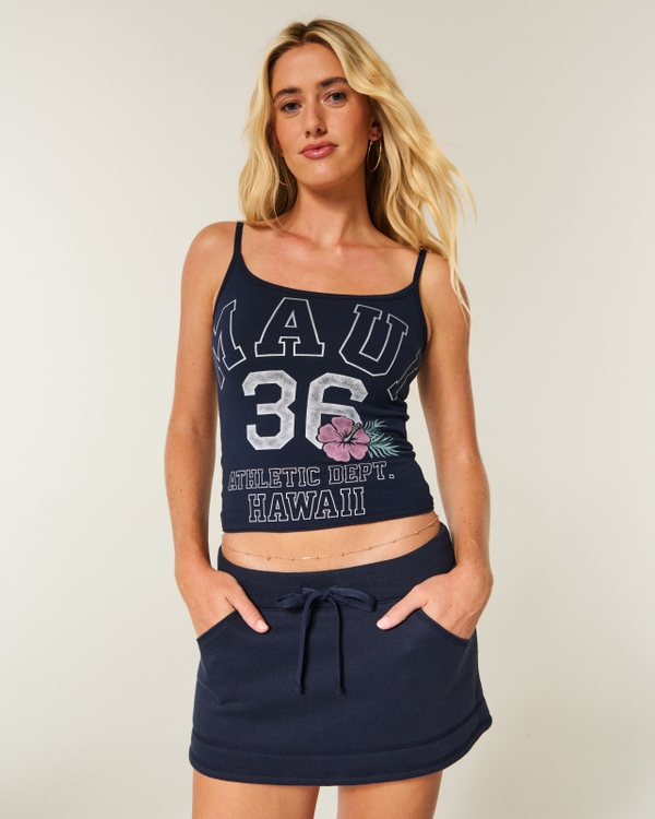 Maui Graphic Cami, Navy Blue view 1