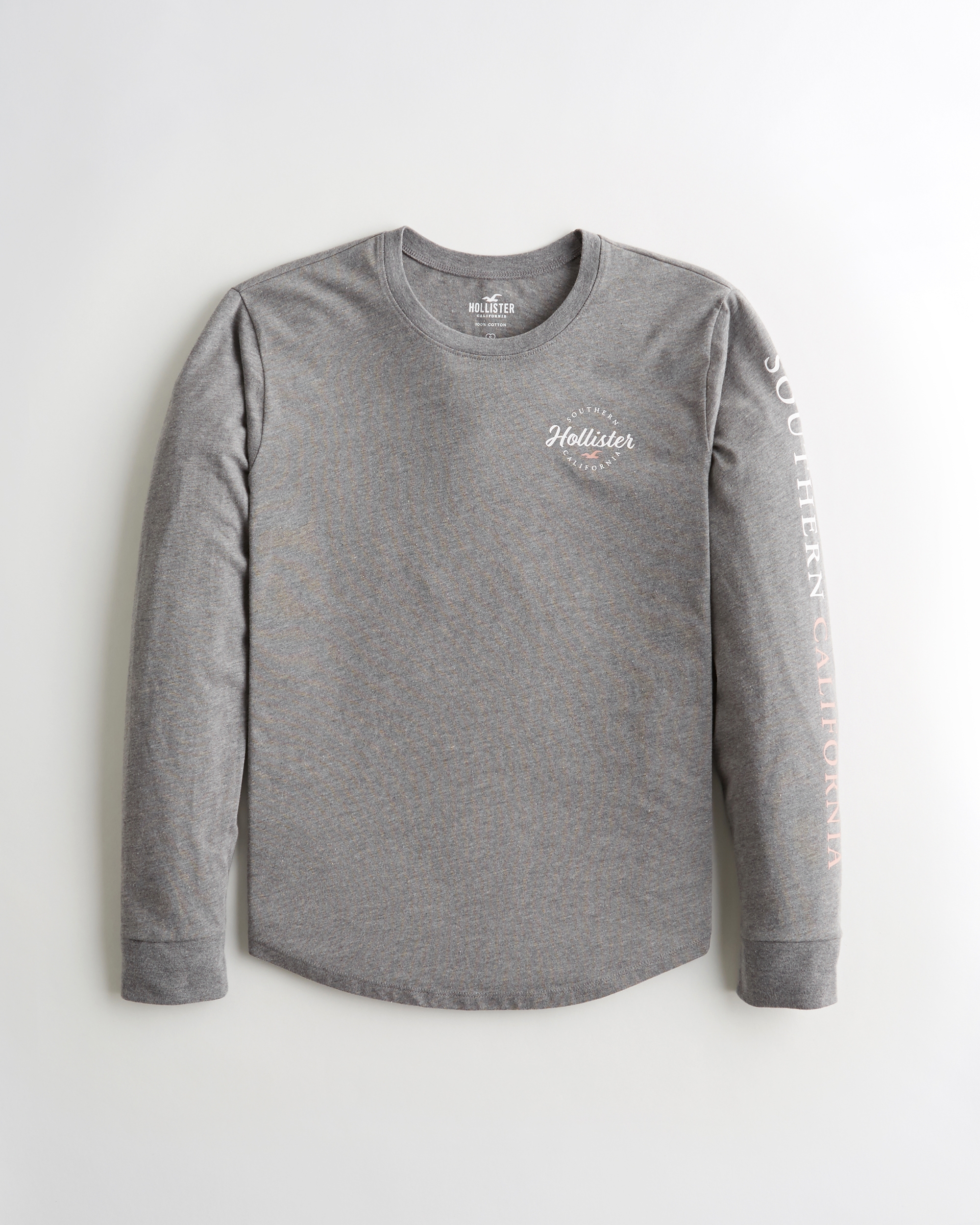 hollister long sleeve graphic tee