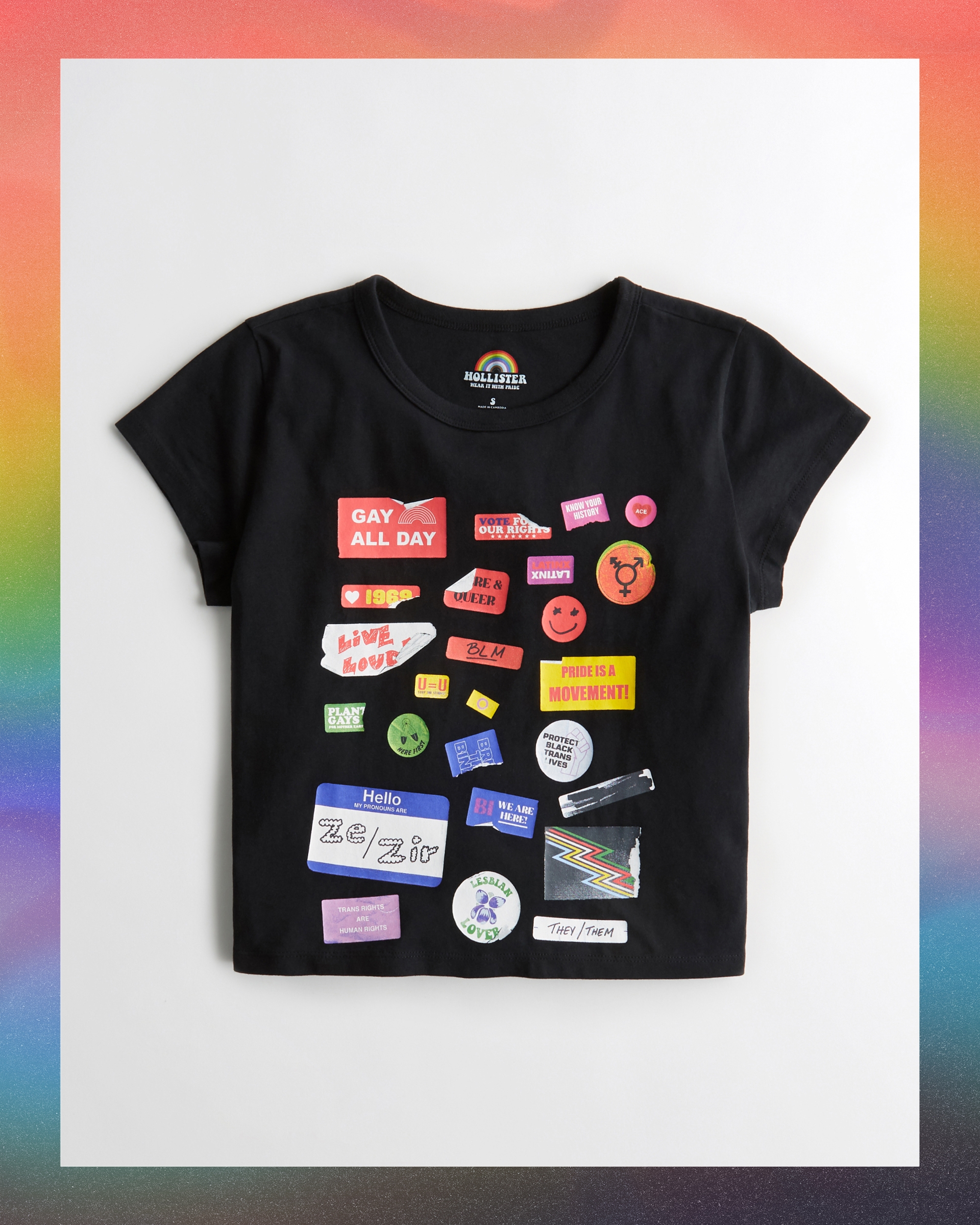 Hollister Pride Graphic Baby Tee