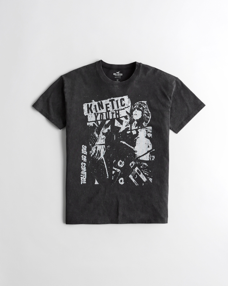 Oversized Print Graphic Dad Tee on Sale At Hollister Co.