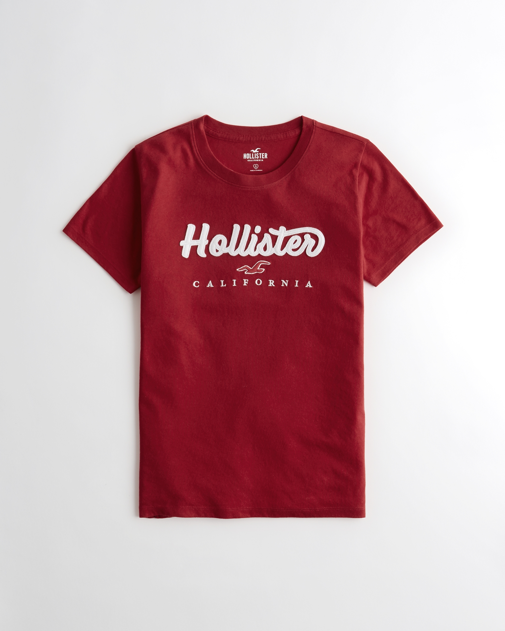 hollister red t shirt