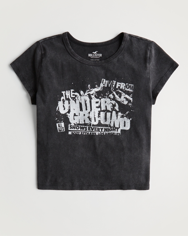 Relaxed Print Graphic Baby Tee