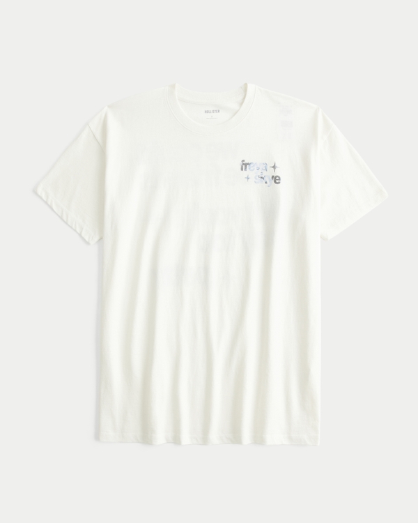 Oversized Freya Skye Graphic Tee, White view 2