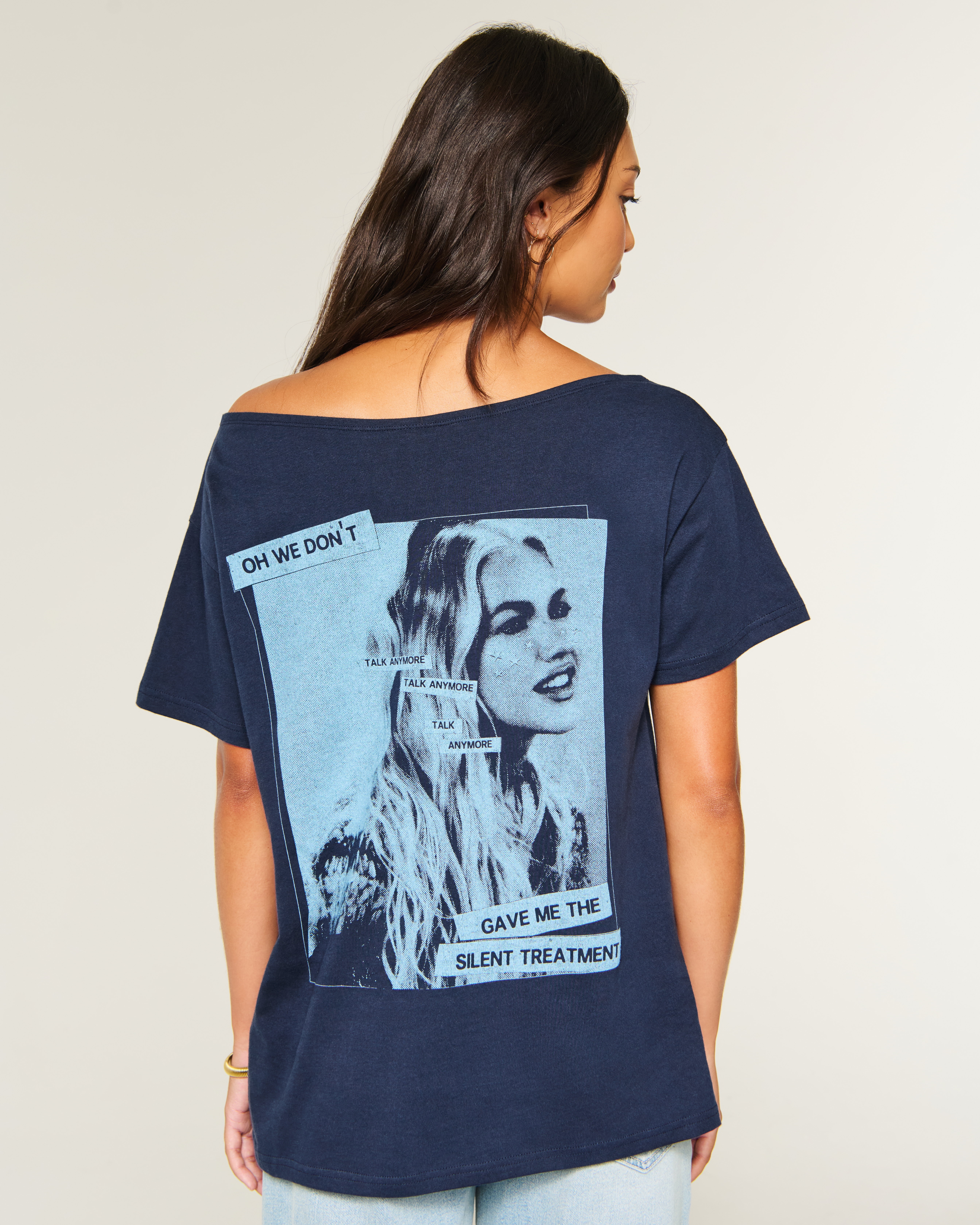 Off-the-Shoulder Freya Skye Graphic Tee