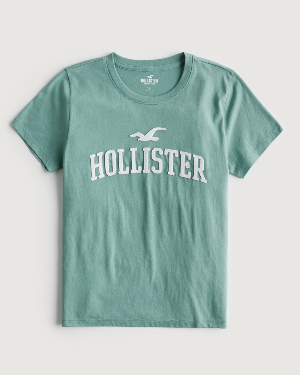 T shirt con collo a v Hollister donna taglia S Damen Kleidung Tops & T-Shirts T-Shirts Hollister T-Shirts 