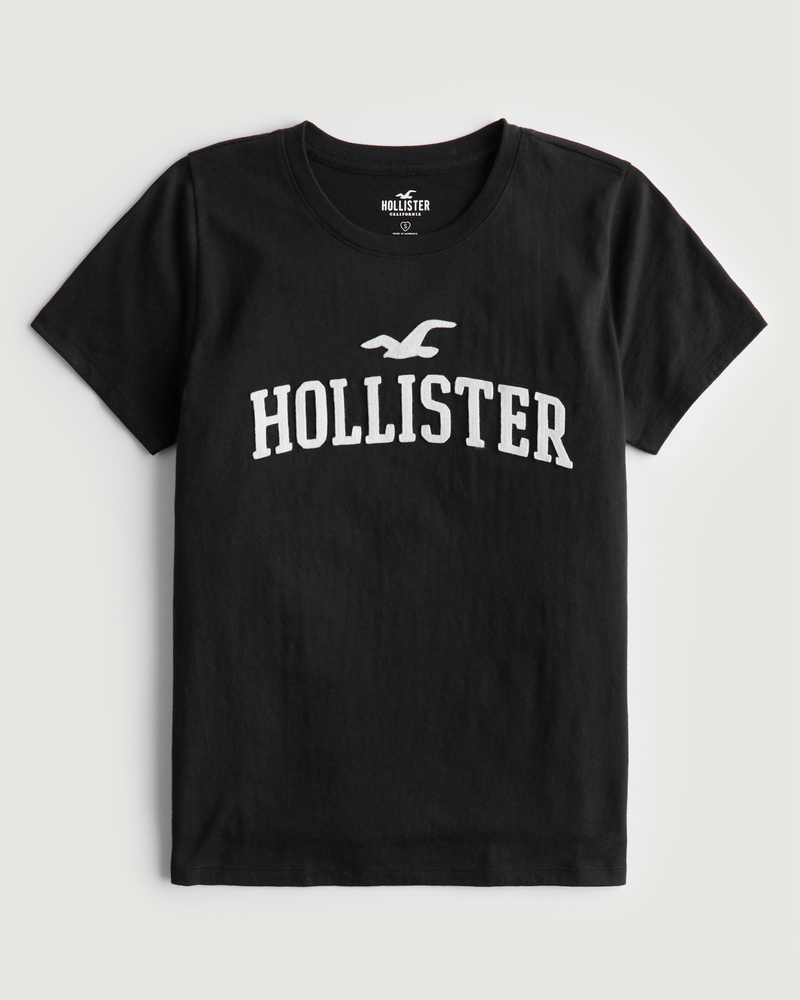 Women's Easy Applique Logo Graphic Tee Women's Tops