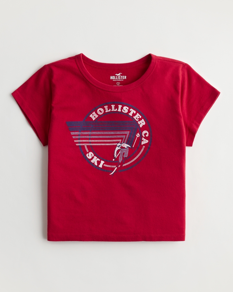 Relaxed Print Logo Graphic Baby Tee