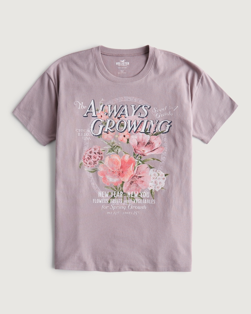 Women's Oversized Graphic Tee Women's All Hollister Tees Buy 2 Get 1