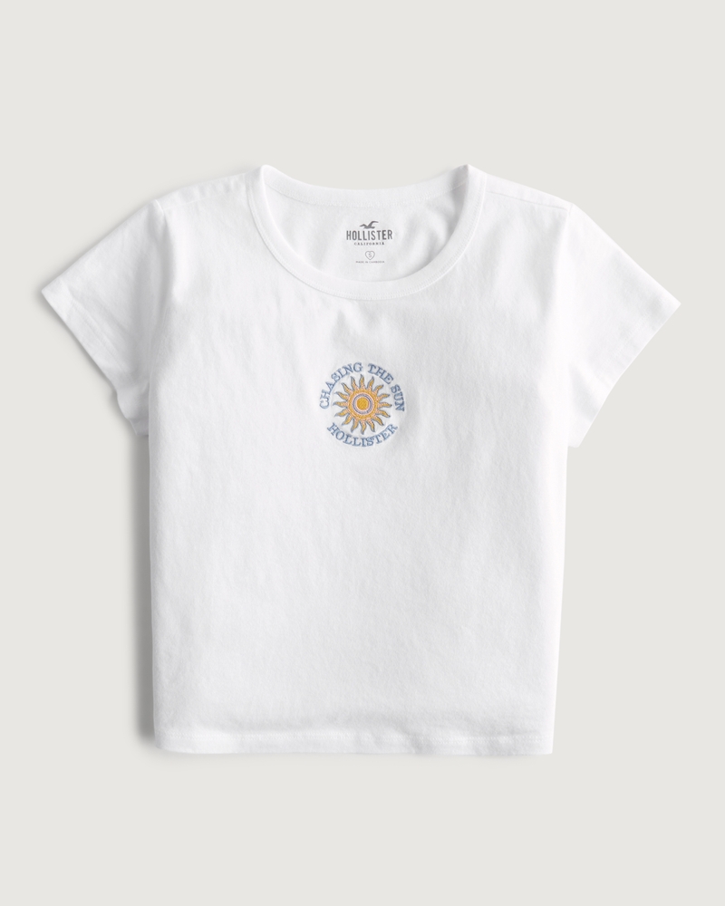 Women's Relaxed Print Graphic Baby Tee Women's Tops HollisterCo.ca