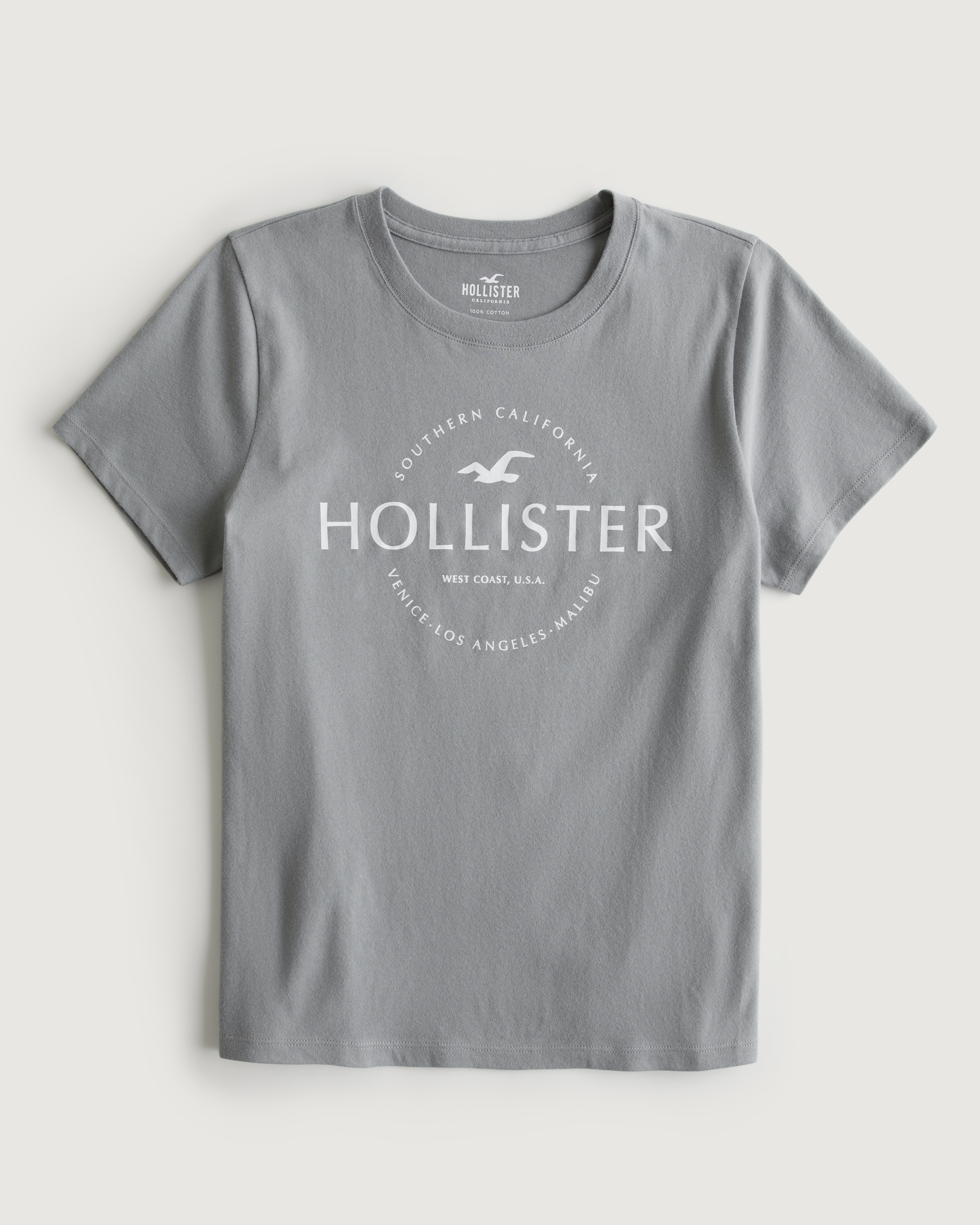 Print logo outlet graphic tee hollister