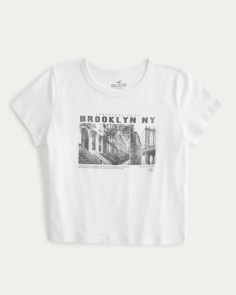 Women's Easy Brooklyn New York Crop Graphic Tee | Women's Tops ...