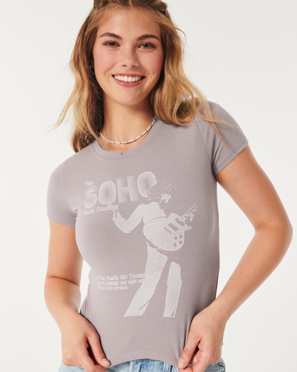 Hollister Hco. Girls Graphics – t-shirts & tops – shop at Booztlet