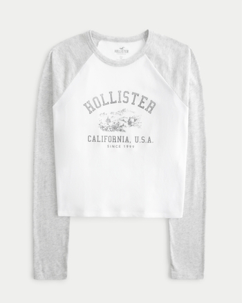 Hollister long deals sleeve girls