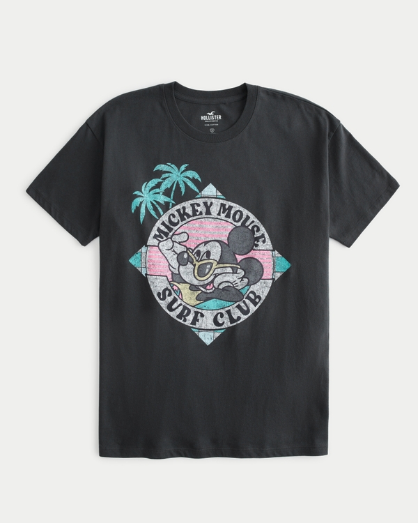 Women's Oversized Mickey Mouse Graphic Tee | Women's Tops | HollisterCo.com