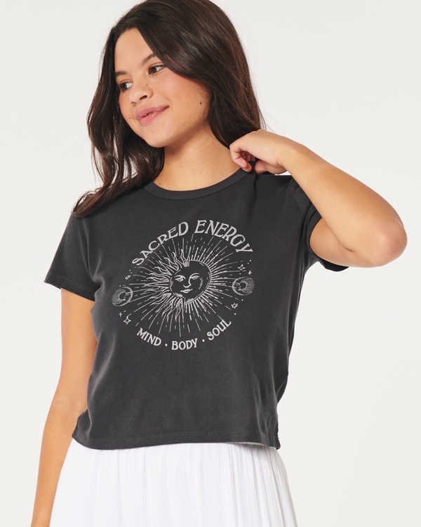 Hollister womens 2025 graphic tees