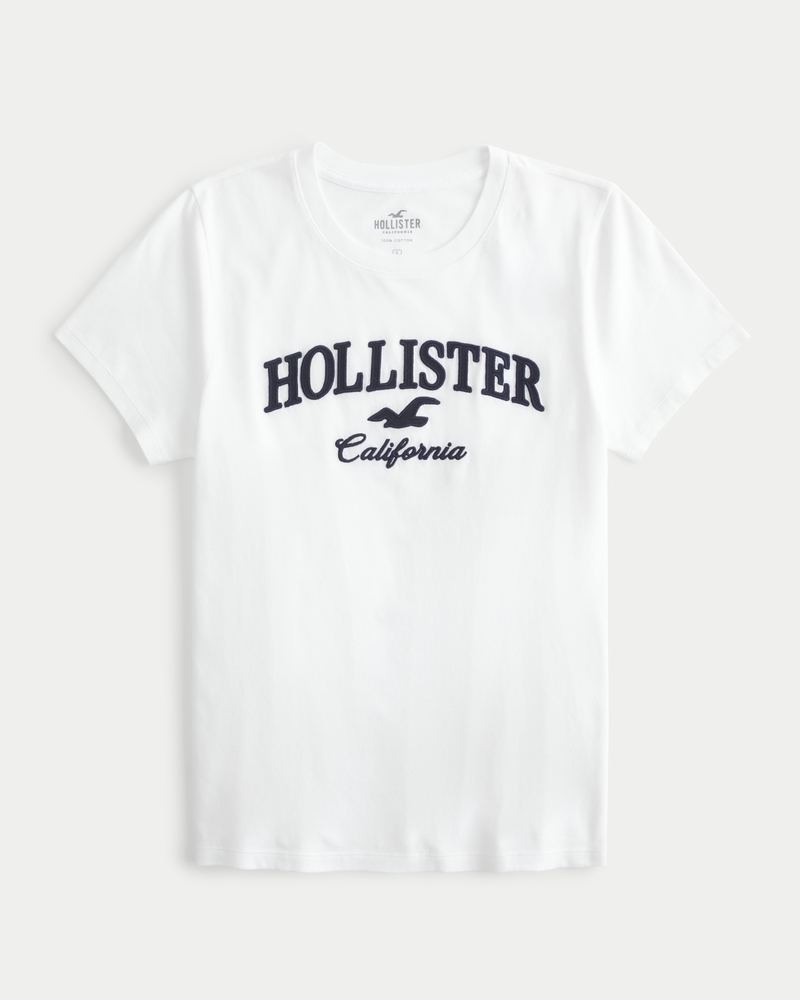 HOLLISTER Womens Graphic T-Shirt Top UK 12 Medium Pink Viscose, Vintage &  Second-Hand Clothing Online