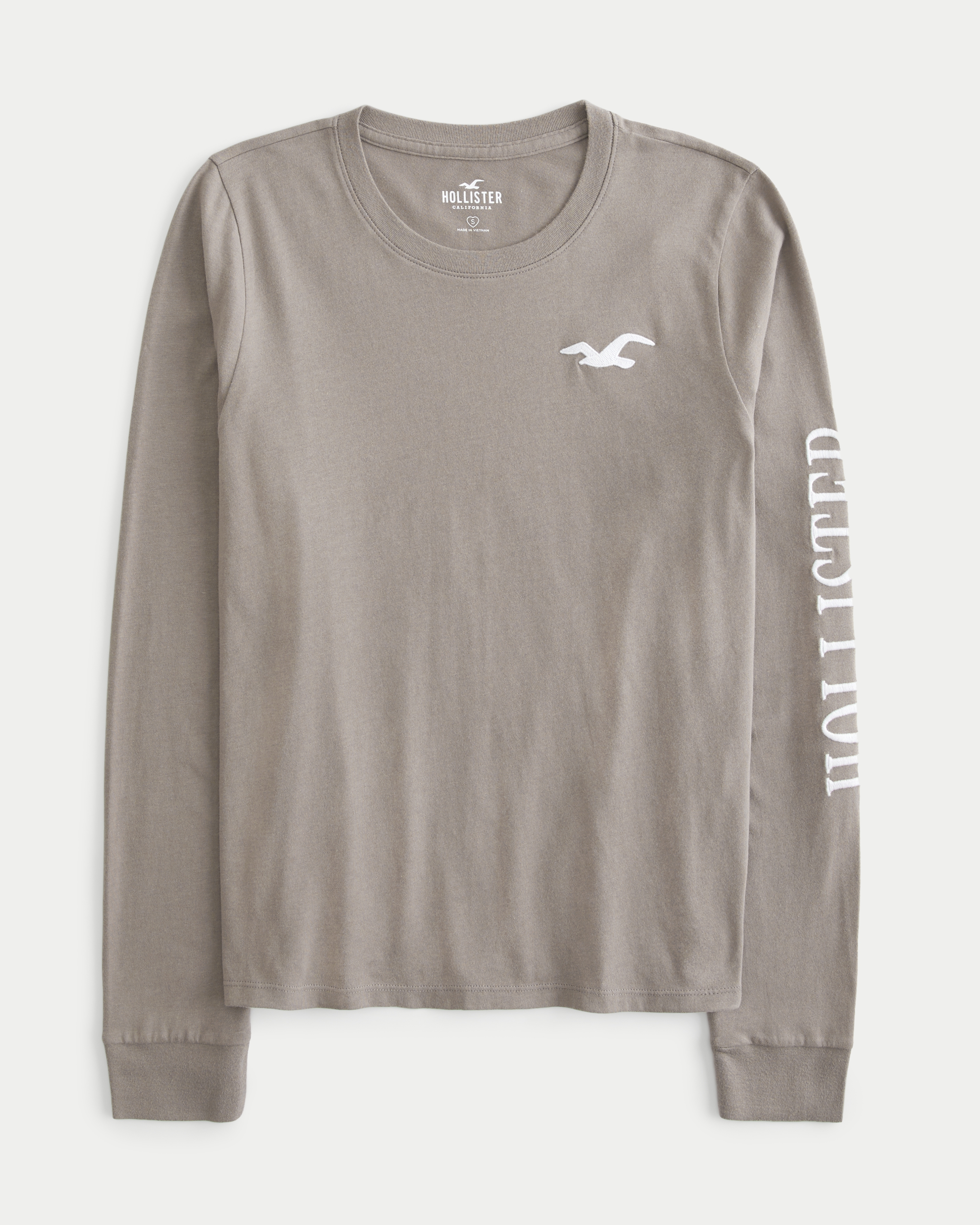 Women s Long Sleeve Logo Graphic Tee Women s Sale HollisterCo