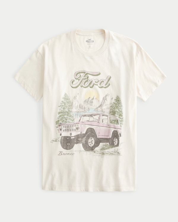 Women's Oversized Ford Bronco Graphic Tee | Women's Clearance | HollisterCo.com