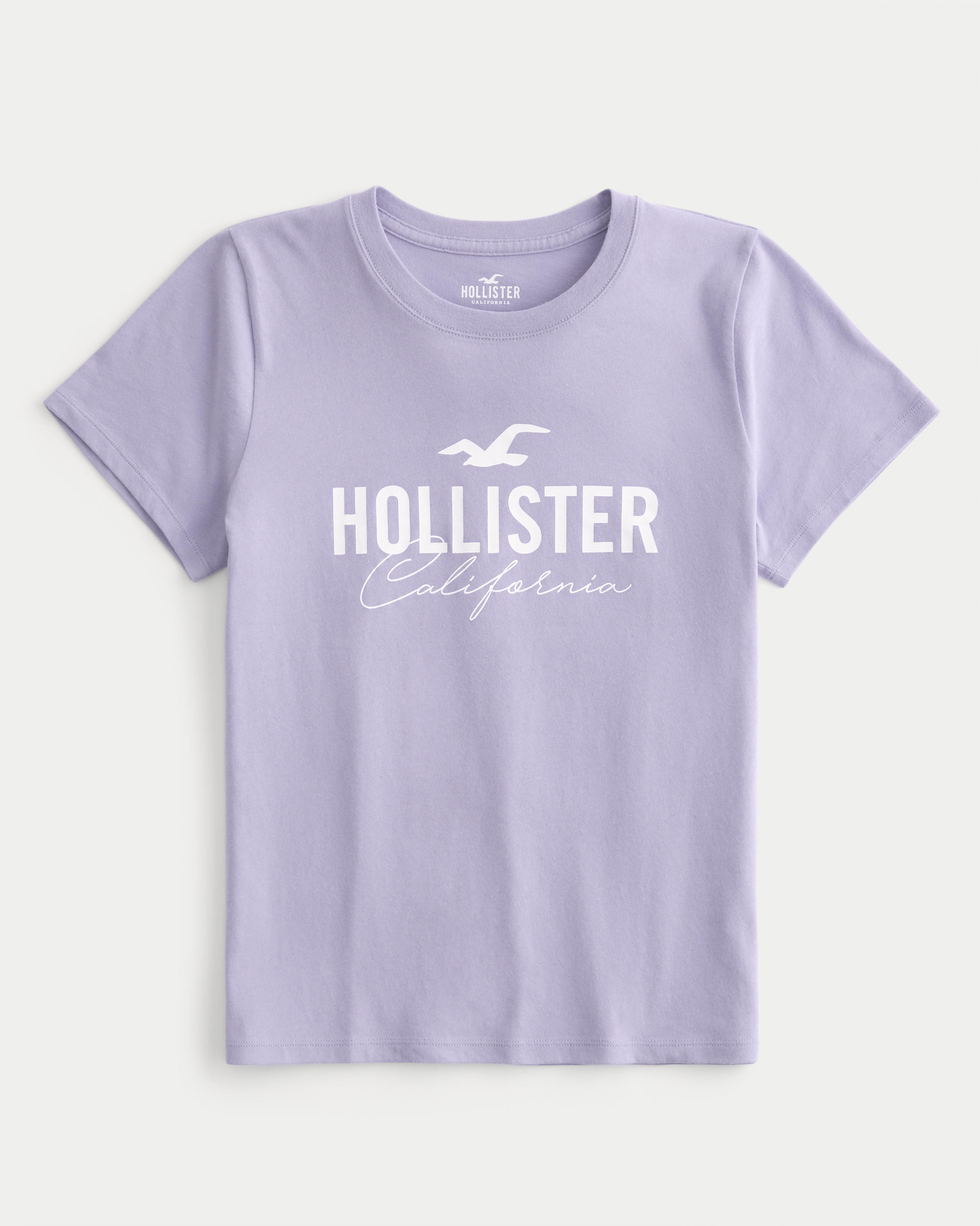 Hollister pink t best sale shirt