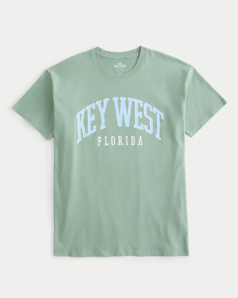 Oversized Key West Florida Graphic Tee