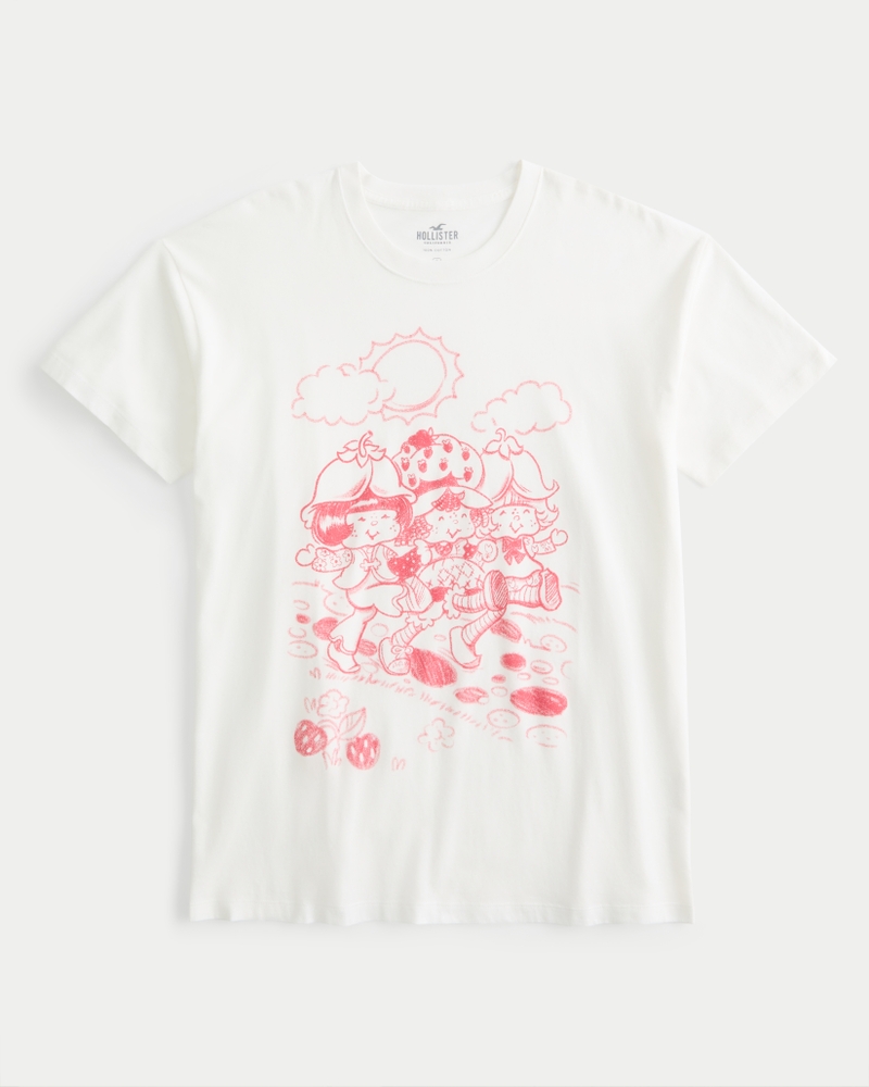 Women's Oversized Strawberry Shortcake Graphic Tee Women's Tops