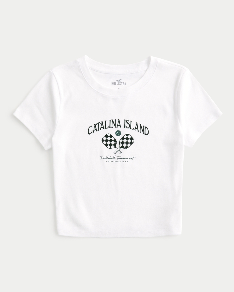 Catalina Island Pickleball Graphic Baby Tee