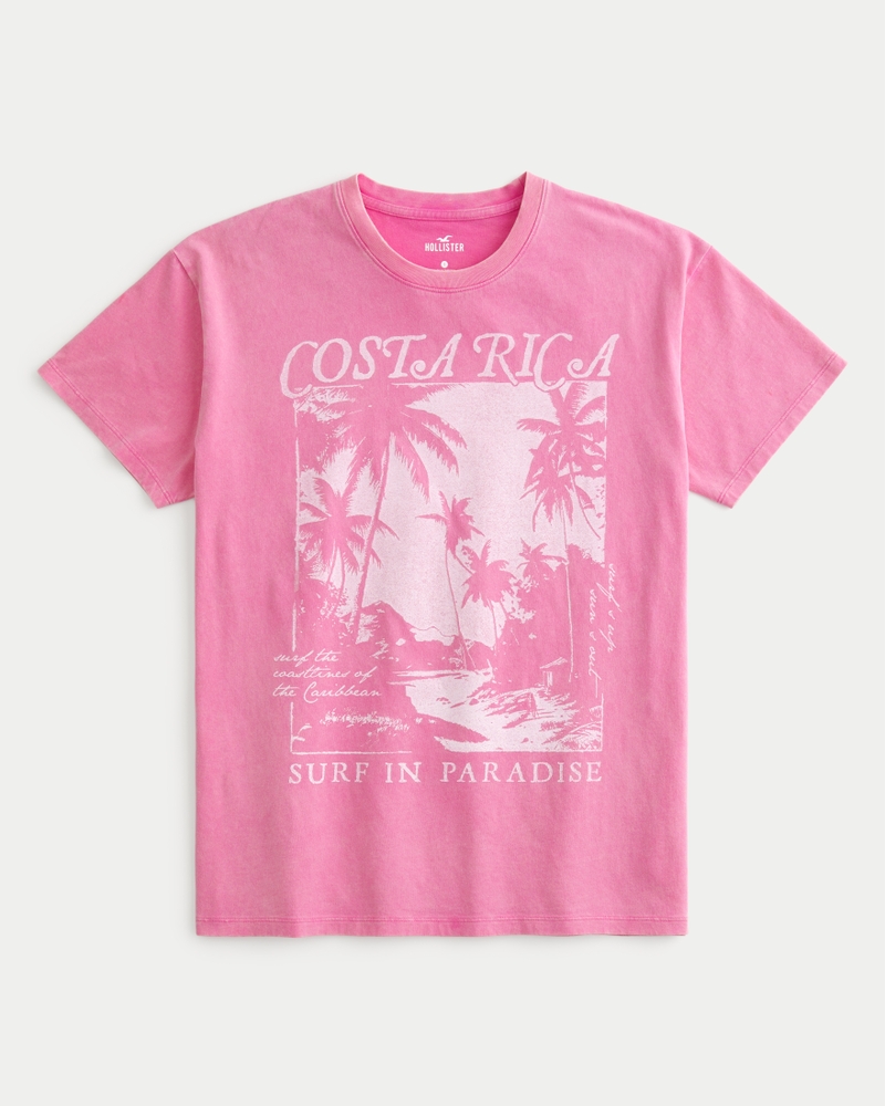 Women s Oversized Costa Rica Graphic Tee Women s Sale HollisterCo