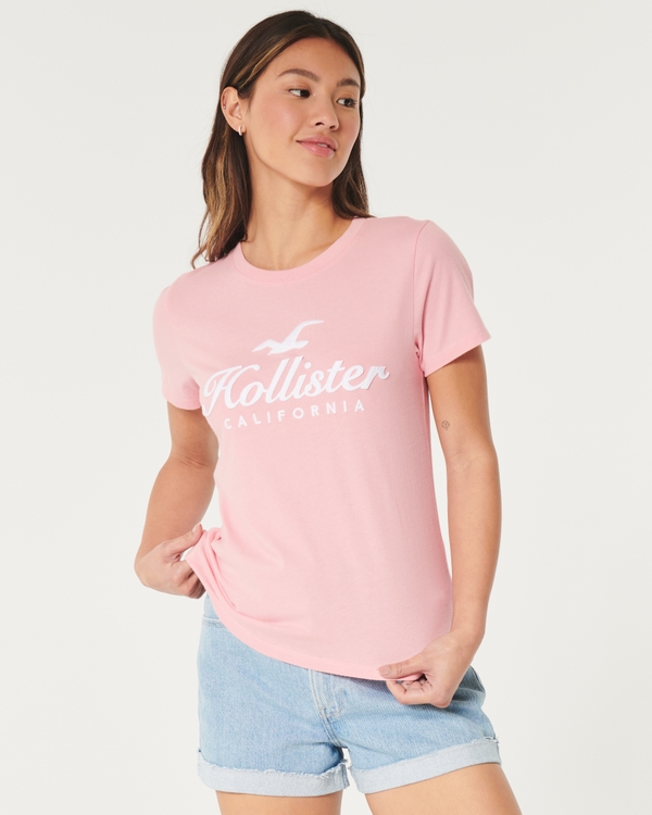 Easy Logo Graphic Tee, Pink