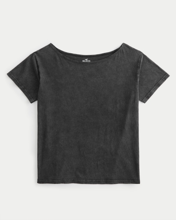 Hollister black t hot sale shirt